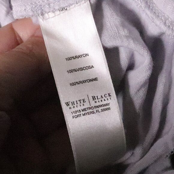 WHBM | Roll Tab Sleeve Knit Top Small‎ - Picture 7 of 8